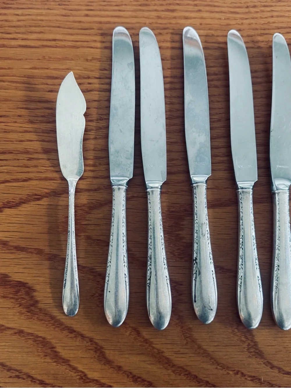 Vintage Gorham Silver Plated Flatware Invitation 1940 Set Knives 13 pieces